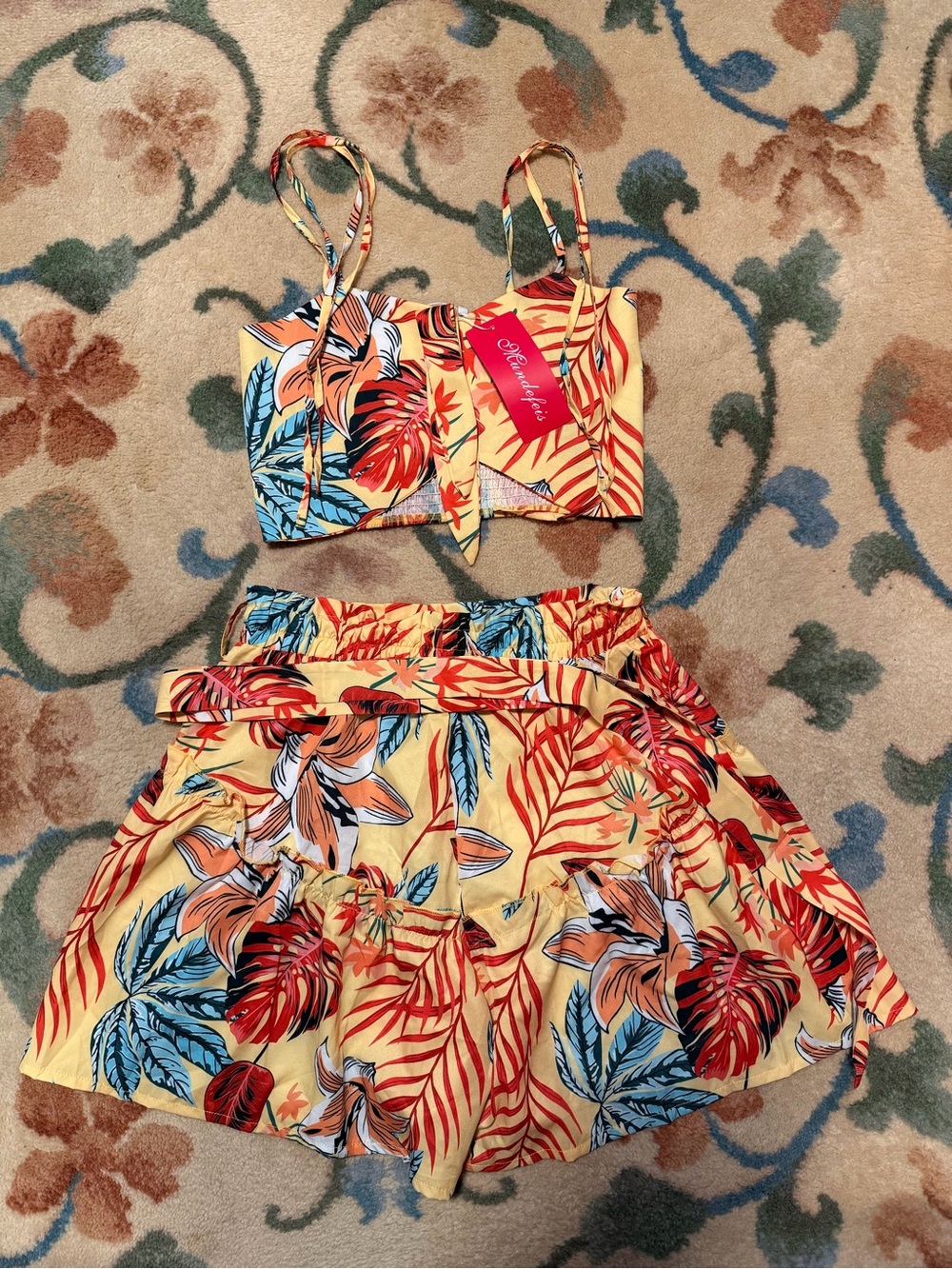 ✨Rockabilly Pinup Tropical Two-Piece Set✨